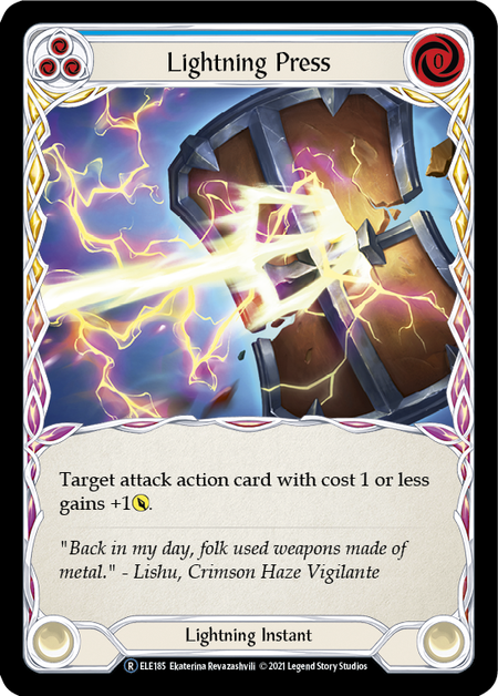Lightning Press (Blue) - Flesh and Blood TCG - MoxLand
