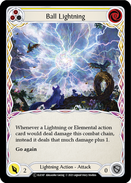 Ball Lightning (Yellow) - Flesh and Blood TCG - MoxLand