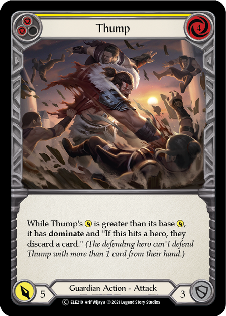 Thump (Yellow) - Flesh and Blood TCG - MoxLand
