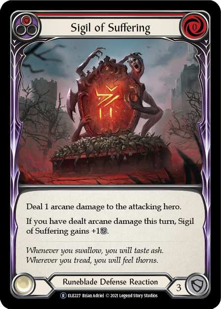 Sigil of Suffering (Red) - Flesh and Blood TCG - MoxLand