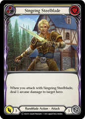 Singeing Steelblade (Yellow) - Flesh and Blood TCG - MoxLand