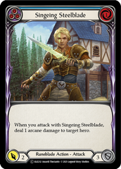 Singeing Steelblade (Blue) - Flesh and Blood TCG - MoxLand