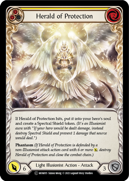 Herald of Protection (Yellow) - Flesh and Blood TCG - MoxLand