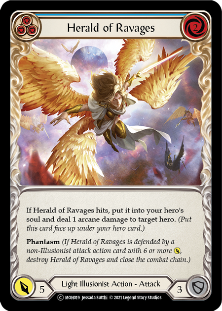 Herald of Ravages (Blue) - Flesh and Blood TCG - MoxLand