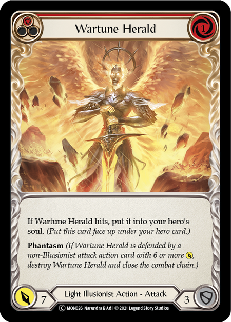 Wartune Herald (Red) - Flesh and Blood TCG - MoxLand