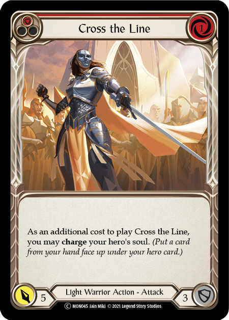 Cross the Line (Red) - Flesh and Blood TCG - MoxLand