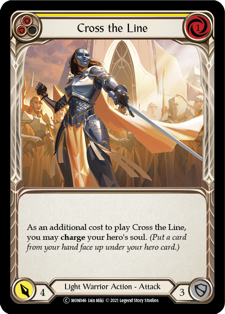 Cross the Line (Yellow) - Flesh and Blood TCG - MoxLand