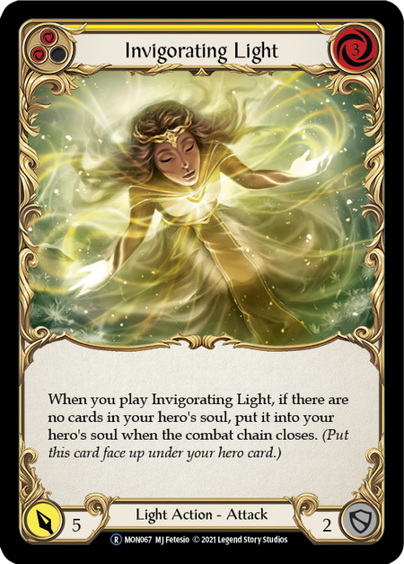 Invigorating Light (Yellow) - Flesh and Blood TCG - MoxLand
