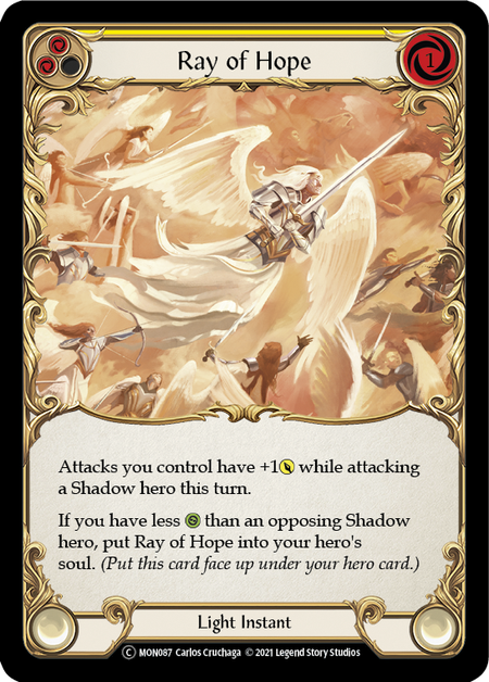Ray of Hope (Yellow) - Flesh and Blood TCG - MoxLand