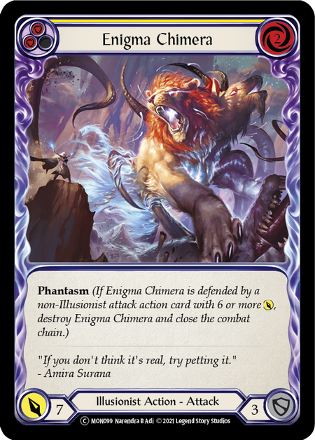 Enigma Chimera (Yellow) - Flesh and Blood TCG - MoxLand