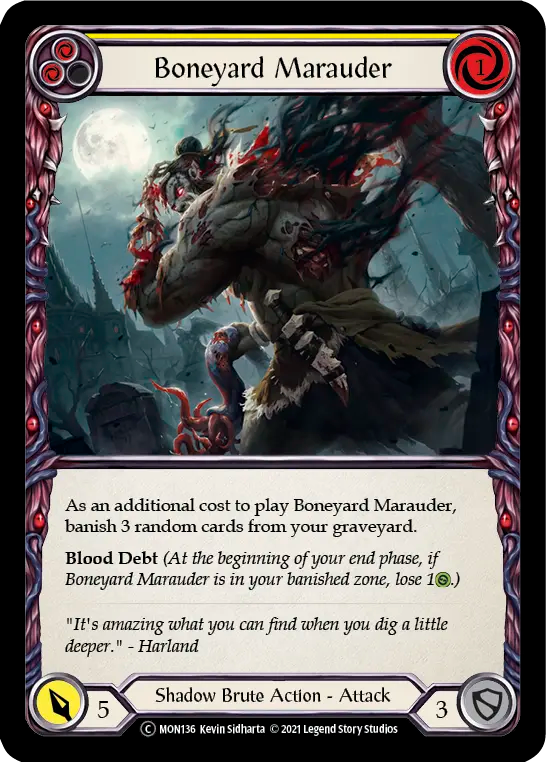 Boneyard Marauder (Yellow) - Flesh and Blood TCG - MoxLand
