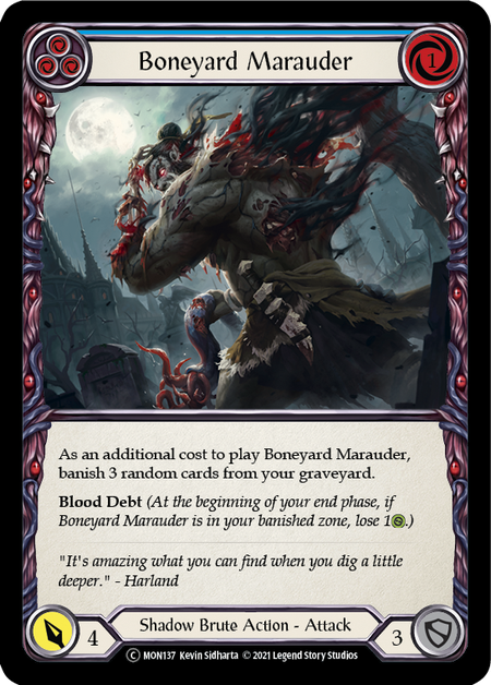 Boneyard Marauder (Blue) - Flesh and Blood TCG - MoxLand