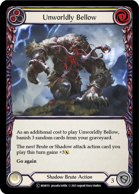 Unworldly Bellow (Yellow) - Flesh and Blood TCG - MoxLand