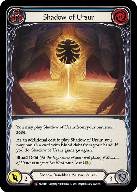 Shadow of Ursur (Blue) - Flesh and Blood TCG - MoxLand