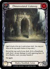 Dimenxxional Gateway (Red) - Flesh and Blood TCG - MoxLand