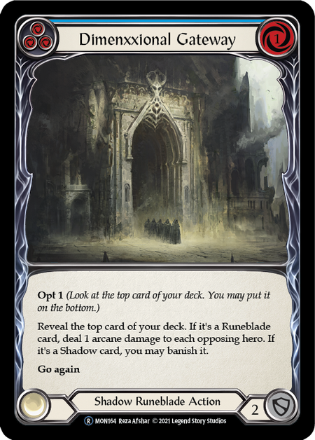 Dimenxxional Gateway (Blue) - Flesh and Blood TCG - MoxLand