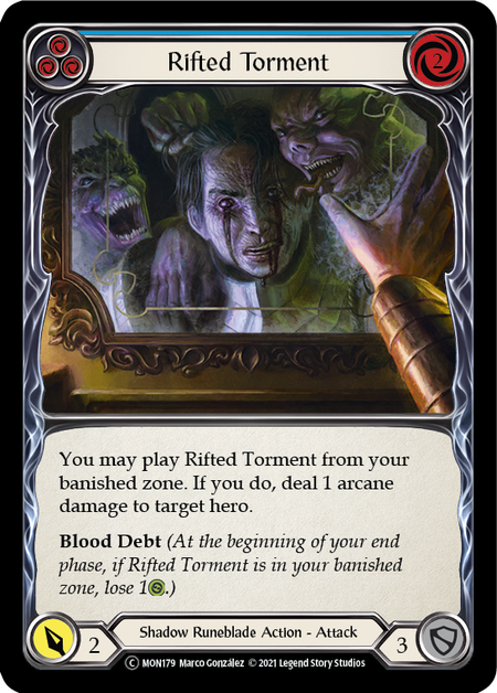 Rifted Torment (Blue) - Flesh and Blood TCG - MoxLand