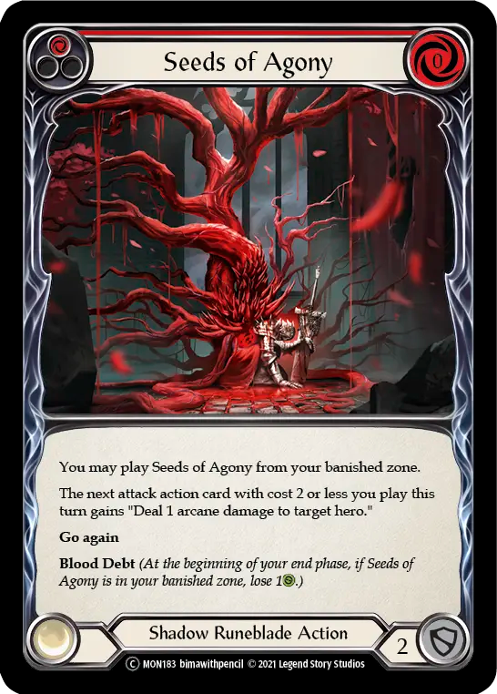 Seeds of Agony (Red) - Flesh and Blood TCG - MoxLand
