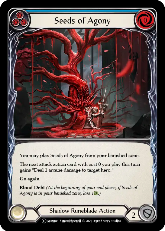 Seeds of Agony (Blue) - Flesh and Blood TCG - MoxLand