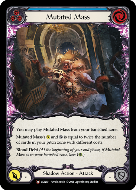 Mutated Mass (Blue) - Flesh and Blood TCG - MoxLand