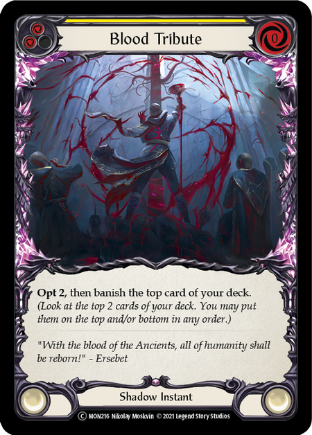 Blood Tribute (Yellow) - Flesh and Blood TCG - MoxLand