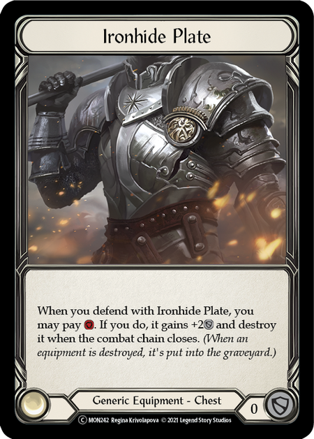 Ironhide Plate - Flesh and Blood TCG - MoxLand