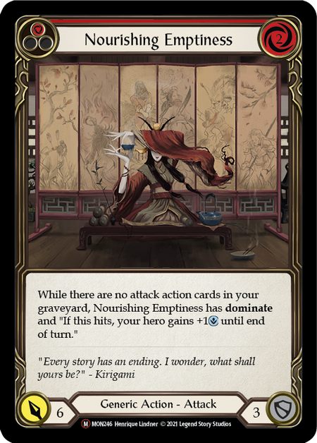 Nourishing Emptiness (Red) - Flesh and Blood TCG - MoxLand