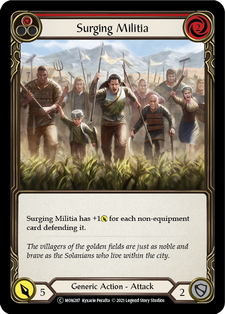 Surging Militia (Red) - Flesh and Blood TCG - MoxLand