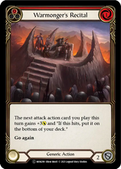 Warmonger's Recital (Red) - Flesh and Blood TCG - MoxLand