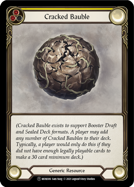 Cracked Bauble (Yellow) - Flesh and Blood TCG - MoxLand