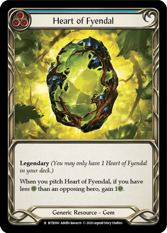 Heart of Fyendal (Blue) - Flesh and Blood TCG - MoxLand