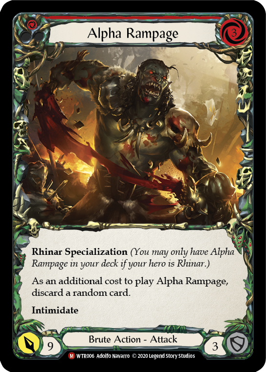 Alpha Rampage (Red) - Flesh and Blood TCG - MoxLand