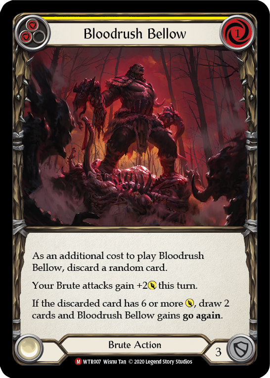 Bloodrush Bellow (Yellow) - Flesh and Blood TCG - MoxLand