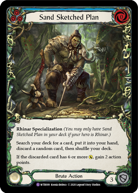 Sand Sketched Plan (Blue) - Flesh and Blood TCG - MoxLand