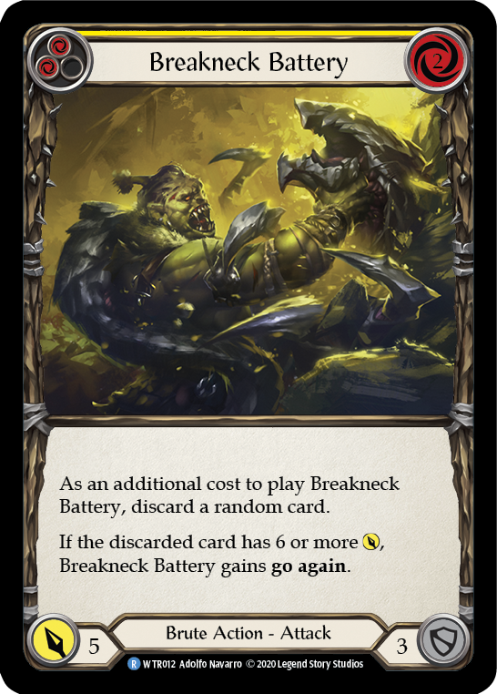 Breakneck Battery (Yellow) - Flesh and Blood TCG - MoxLand