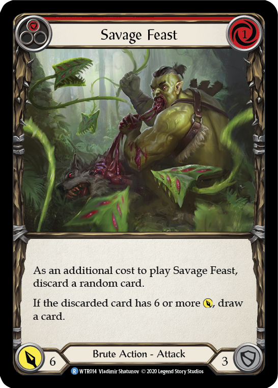 Savage Feast (Red) - Flesh and Blood TCG - MoxLand