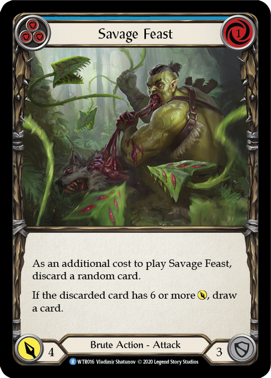 Savage Feast (Blue) - Flesh and Blood TCG - MoxLand