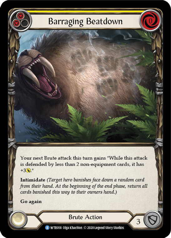 Barraging Beatdown (Yellow) - Flesh and Blood TCG - MoxLand