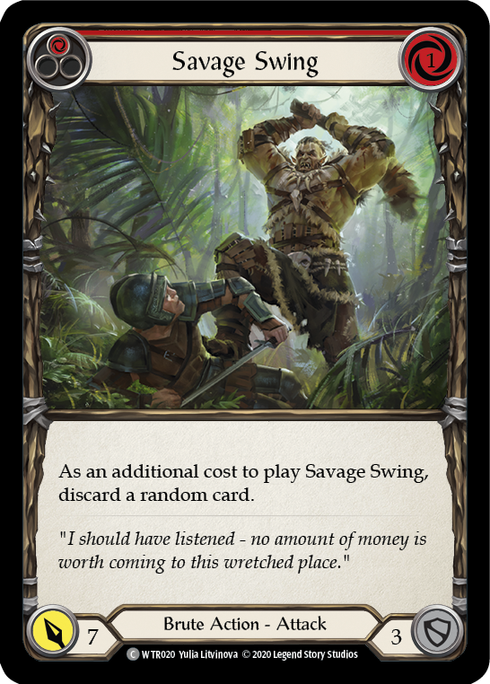 Savage Swing (Red) - Flesh and Blood TCG - MoxLand