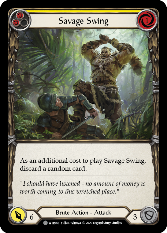 Savage Swing (Yellow) - Flesh and Blood TCG - MoxLand