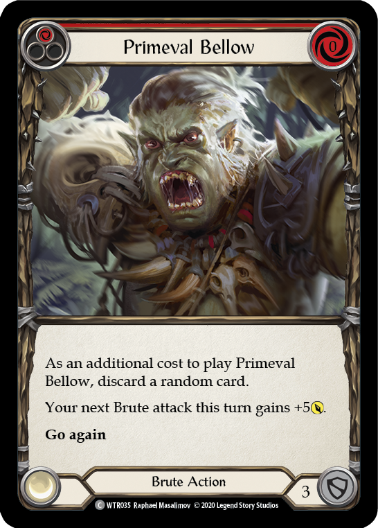 Primeval Bellow (Red) - Flesh and Blood TCG - MoxLand