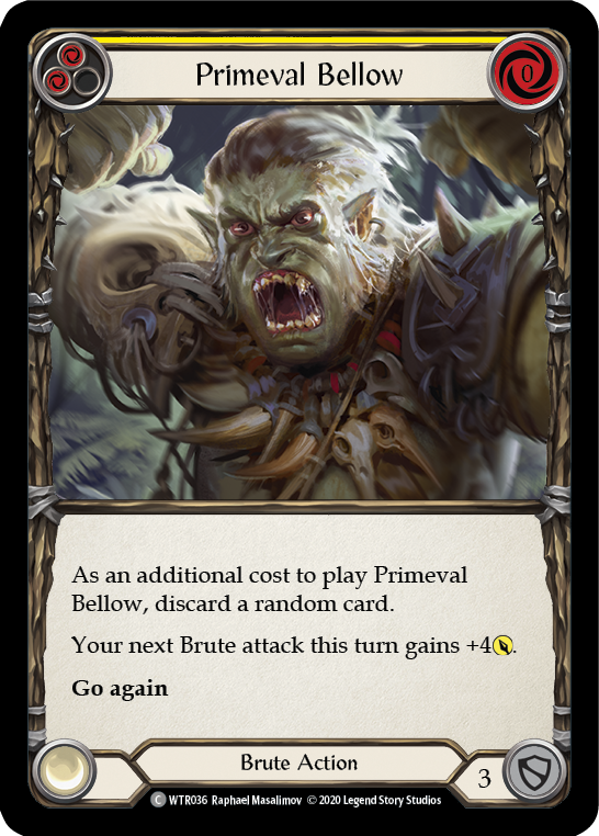 Primeval Bellow (Yellow) - Flesh and Blood TCG - MoxLand