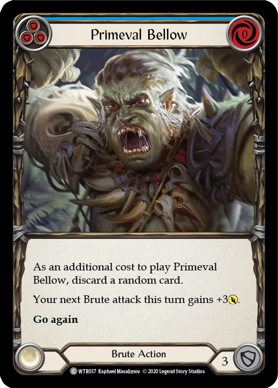 Primeval Bellow (Blue) - Flesh and Blood TCG - MoxLand