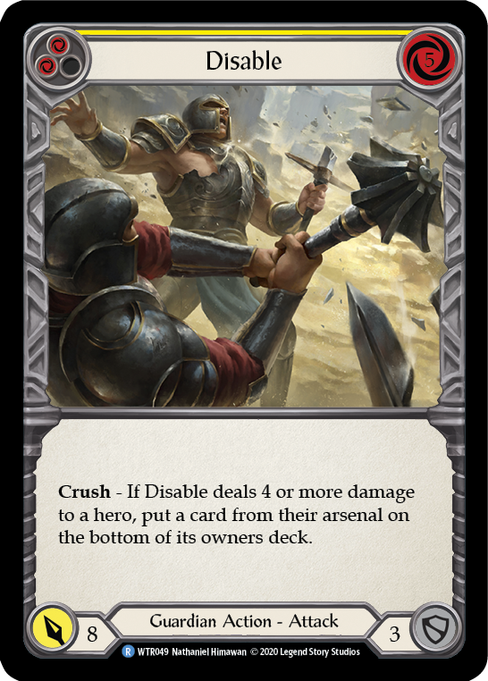Disable (Yellow) - Flesh and Blood TCG - MoxLand
