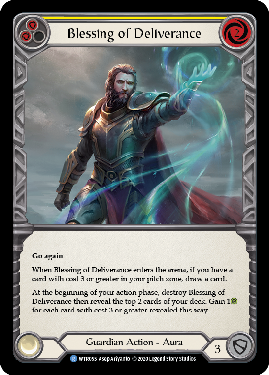Blessing of Deliverance (Yellow) - Flesh and Blood TCG - MoxLand