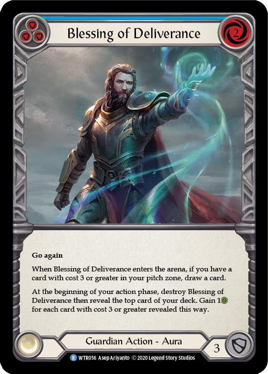 Blessing of Deliverance (Blue) - Flesh and Blood TCG - MoxLand