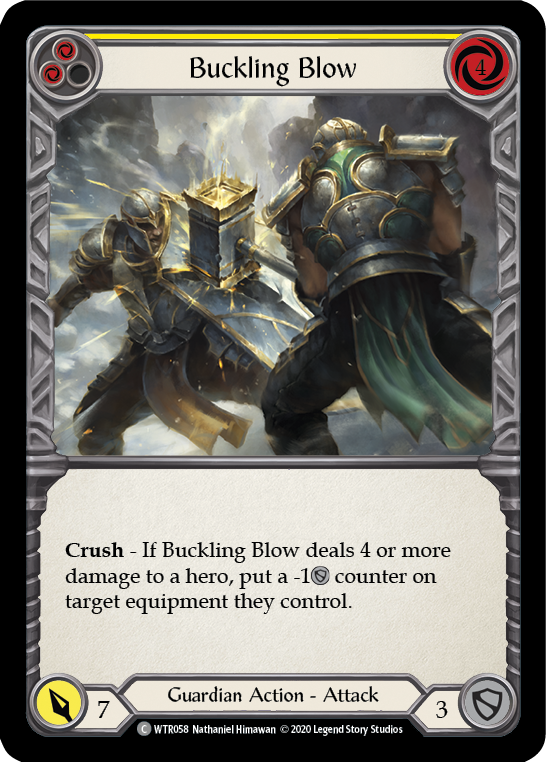 Buckling Blow (Yellow) - Flesh and Blood TCG - MoxLand