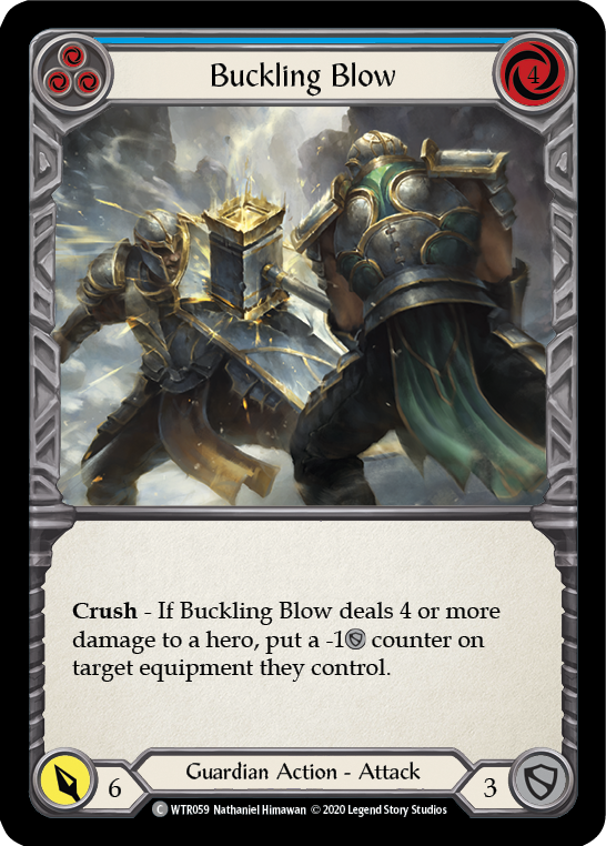 Buckling Blow (Blue) - Flesh and Blood TCG - MoxLand