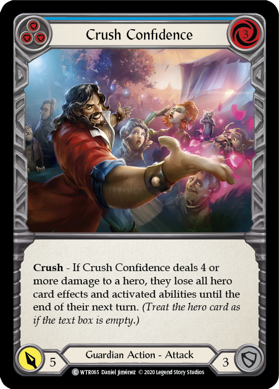 Crush Confidence (Blue) - Flesh and Blood TCG - MoxLand