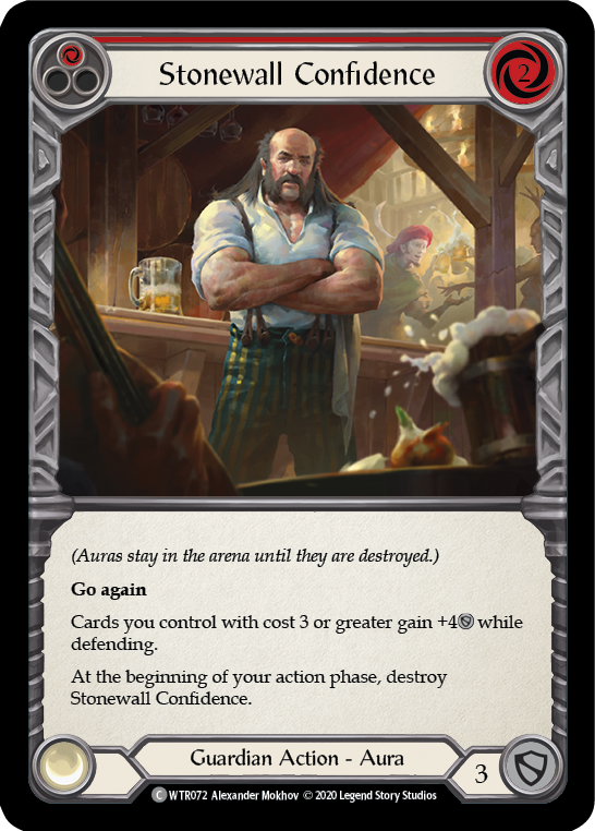 Stonewall Confidence (Red) - Flesh and Blood TCG - MoxLand